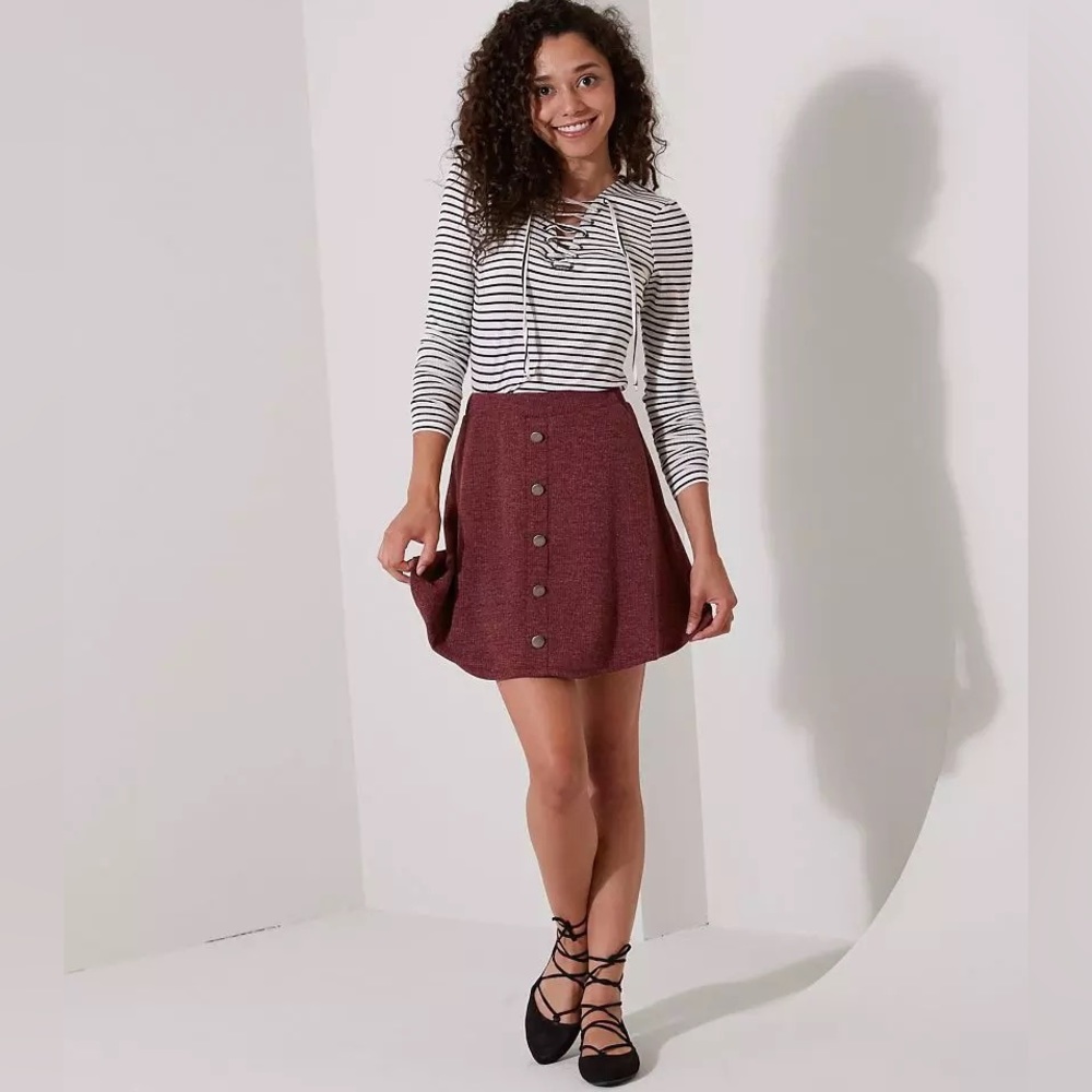 Fitz + Eddi ribbed skirt